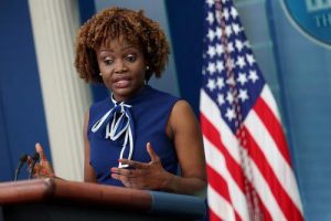 Read more about the article Former Biden Press Secretary Karine Jean-Pierre reveals she’s leaving the Democrat Party by Katy Moore.