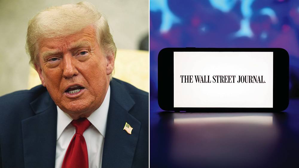 Read more about the article Trump sues Wall Street Journal over Epstein reporting. By Katy Moore.