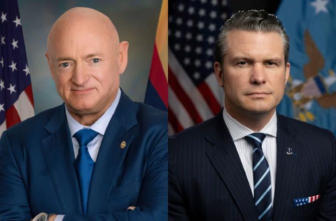 Read more about the article Senator Mark Kelly sues Pete Hegseth over censure. By Kathy Moore