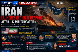 Read more about the article Iran Launches Regional Response After U.S. Military Action. By Swati Montel.