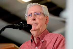 Read more about the article McConnell confirms a fall resulted in his hospitalization. By Katy Moore.
